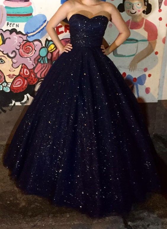 parkly midnight blue gown fg1206