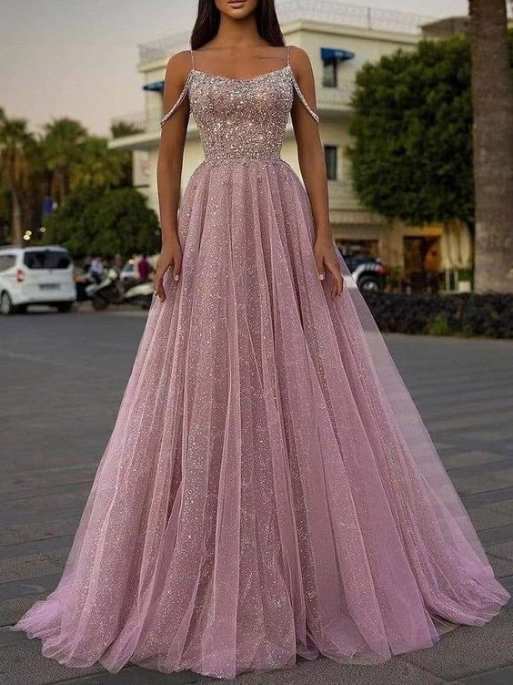 Pink Evening Dress prom gown fg1648