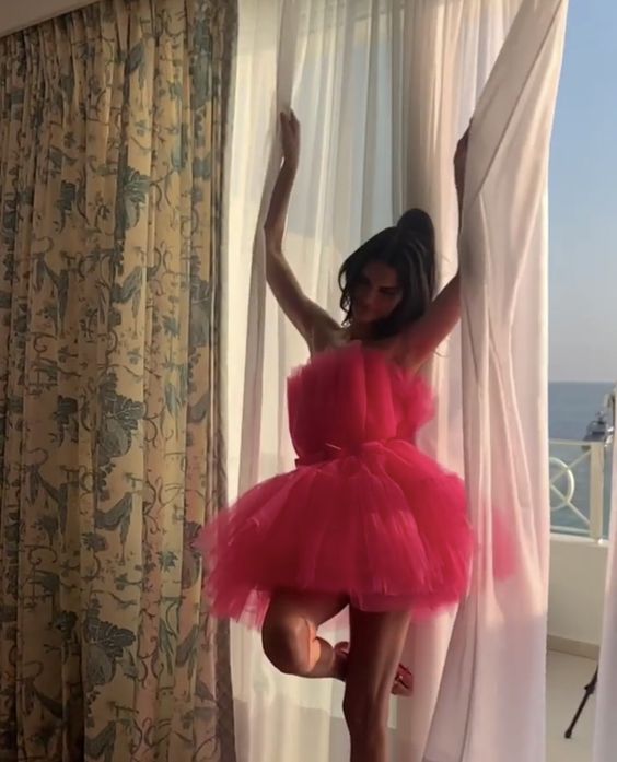 Hot Pink Homecoming Dress, Charming Homecoming Dress fg1405