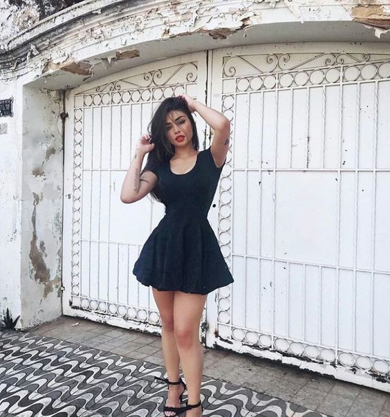 Black Short Homecoming Dress fg1210