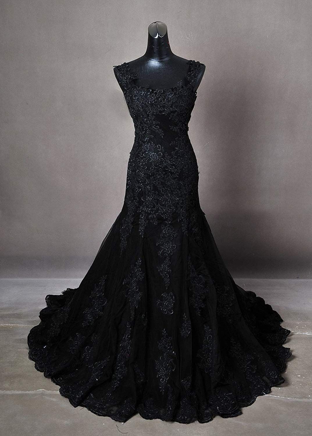Black Wedding Dresses Modest Prom Dress fg2552
