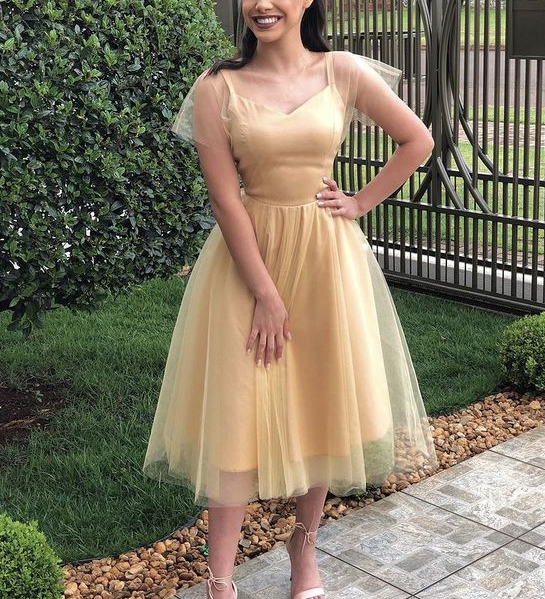 Robe de soirée champagne fg2605