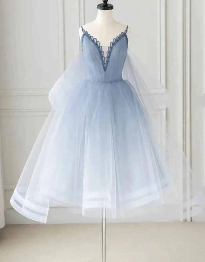 Cute tulle short prom dress homecoming dress fg1541