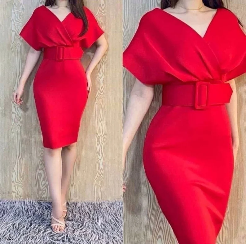 Robe de fiançailles, robe de cocktail mi-longue, robe de soirée, robe de bal mi-longue fg2855