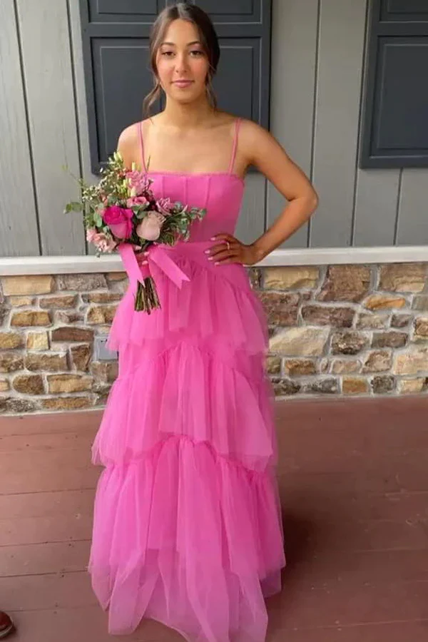 Pink prom dress Evening Gown Long Prom Dresses fg3178