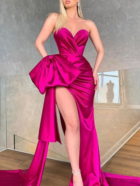 Elegant Off-The-Shoulder Prom Gown fg388