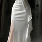 White Off Shoulder Long Prom Gown Evening Dress    fg7392
