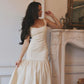 Robe longue élégante à col carré et sans manches pour femme, tenue de soirée fg7378