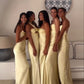 Yellow Bridesmaids Dresses Prom dress satin long dress(There are 4 styles of dresses in the picture)      fg4664