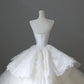 A Line Ball Gown White Tulle Long Wedding Dress Princess Bridal Gown       fg7396