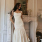 Robe longue élégante à col carré et sans manches pour femme, tenue de soirée fg7378