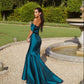 Off Shoulder Mermaid Long Prom Dress, Elegant Evening Party Dress     fg7331