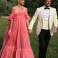 Pink long formal prom dress, long evening party Gown     fg897