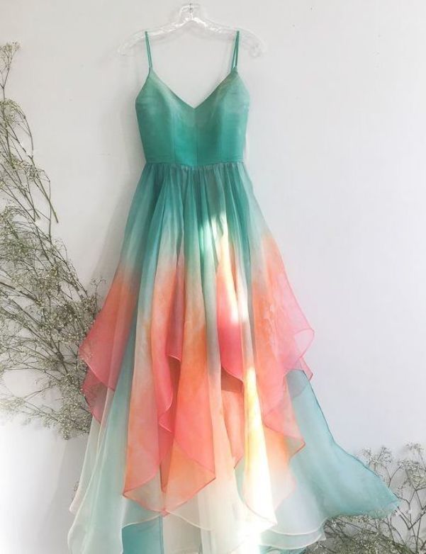 Newest Prom Dress,Spaghetti Straps Prom Dress,Chiffon Prom Dress        fg5528