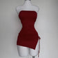 Burgundy Short Prom Dresses Short Birthday Outfits      fg7087