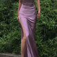 Purple Long Prom Dresses with High Slit,Evening Party Dresses     fg1421