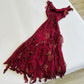 Elegant Burgundy Chiffon Long Prom Dress,Evening Gowns           fg7145