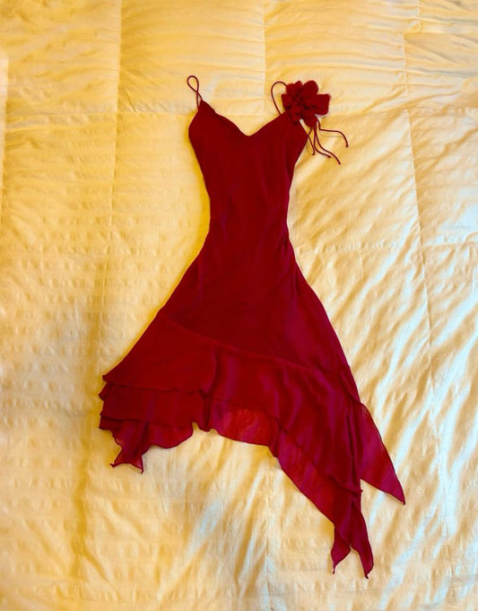 Cute a line Short Chiffon Homecoming Dresses Burgundy Cocktail Dress     fg6938