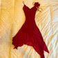 Cute a line Short Chiffon Homecoming Dresses Burgundy Cocktail Dress     fg6938