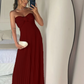 Strapless A Line Pink Long Prom Dress Pleated Formal Party Gown       fg6582