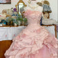 Pink A Line Princess Quinceanera Dress Ball Gown Sweet 16 Dresses   fg7178