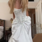 A Line Lace Up Back Strapless Wedding Dresses,Simple Bridal Gowns,Long Beautiful Bridal Gown      fg8071