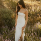 White Lace Party Dress Long Evening Dress Princess Wedding Dress    fg8127