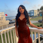 Dark Green Mermaid Tulle Lace Prom Dress Winter Formal Gown      fg4863