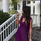 Simple A Line V neckline Yellow Long Prom Dresses      fg5330