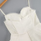 Robe de bal trapèze sans manches à bretelles spaghetti pour soirée fg7267