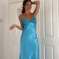 Long Evening Prom Dresses, Custom Blue Prom Dress          fg6364