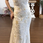 Beading White Vintage Prom Party Dress Evening Dress Birthday Outfit  fg8715