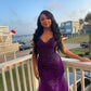 Dark Green Mermaid Tulle Lace Prom Dress Winter Formal Gown      fg4863
