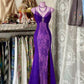 V Neck Lace Burgundy Long Prom Dress Mermaid Evening Party Gown     fg6916