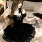 Black Off Shoulder Homecoming Dress Short Party Dress    fg7701