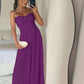Strapless A Line Pink Long Prom Dress Pleated Formal Party Gown       fg6582
