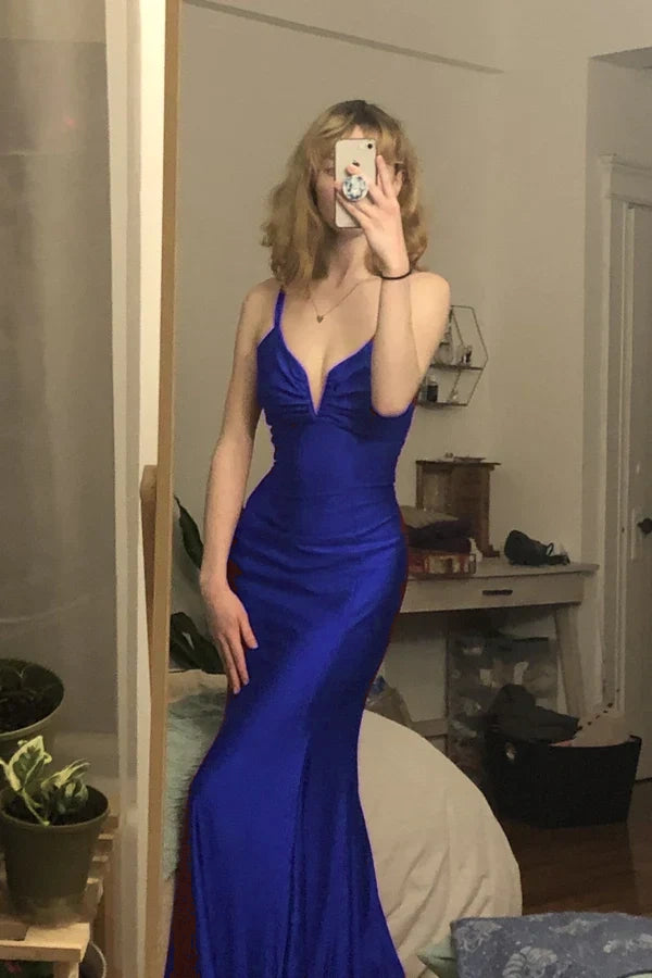 Burgundy mermaid long prom evening dress     fg3068