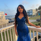 Dark Green Mermaid Tulle Lace Prom Dress Winter Formal Gown      fg4863