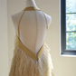 Sexy Yellow Feather Prom Dress Sexy Evening Dress Graduation Dress fg8464