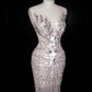 Sexy Mermaid Sequin Prom Party Dress Luxurious Evening Dress fg8669