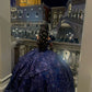 A Line Navy Blue Off The Shoulder Quinceanera Dresses Sweet 16 Dress Ball Gown      fg6897