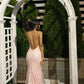 Pink Backless Mermaid Graduation Prom Dress Evening Party Dress      fg6947