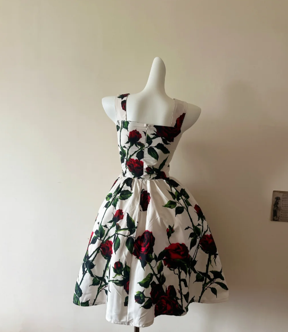 A Line Floral Prom Dress 22nd Birthday Outfit Formal Event Dress fg8327