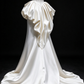 White Strapless Corset Big Bow Satin Mermaid Wedding Dress fg9162