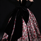 Black Strapless Sweetheart Floral Ball Gown fg9117
