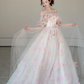 Off The Shoulder Tulle Prom Party Dress Birthday Dress Evening Dress fg8655