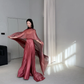 Modest Burgundy Prom Party Dress Birthday Dress Evening Dress  fg8693