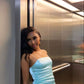Blue Sheath Short Evening Dress Cocktail Dresses Short Party Dress   fg7897