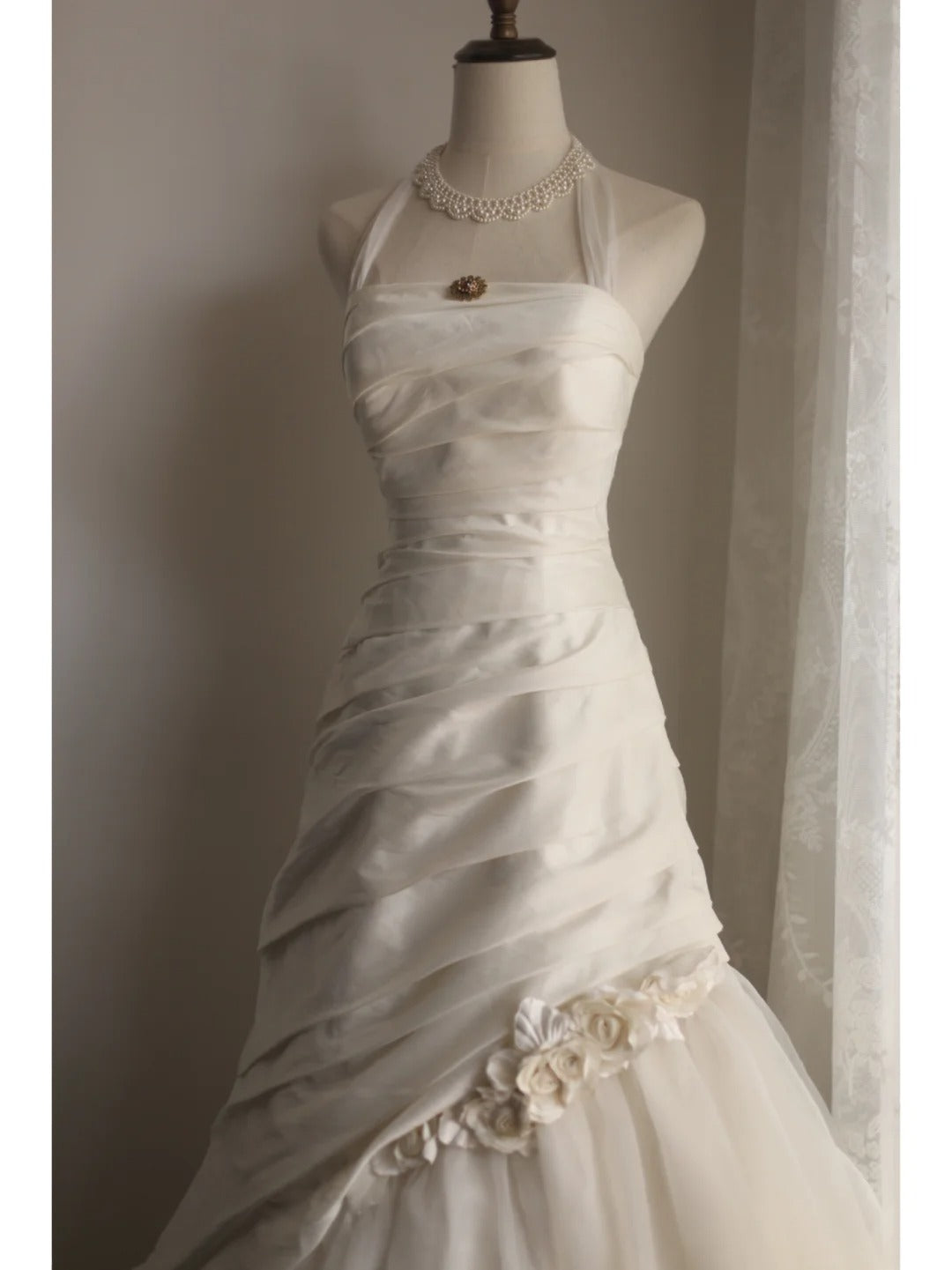 A Line White Party Dress Long Evening Dress Princess Wedding Dress    fg8106