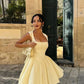 Sleeveless High-Waist Mini Dress Homecoming Dress Short Party Dress    fg7801
